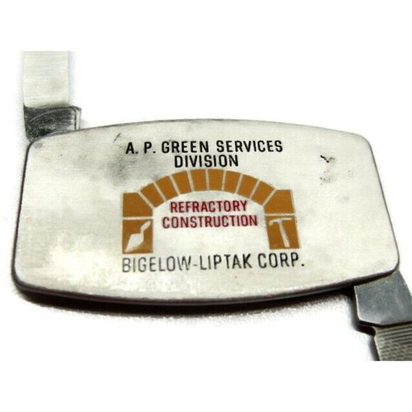 Money Clip Bigelow-Liptak Vintage Zippo One Blade One Nail File Stainless Steel - Picture 1 of 9